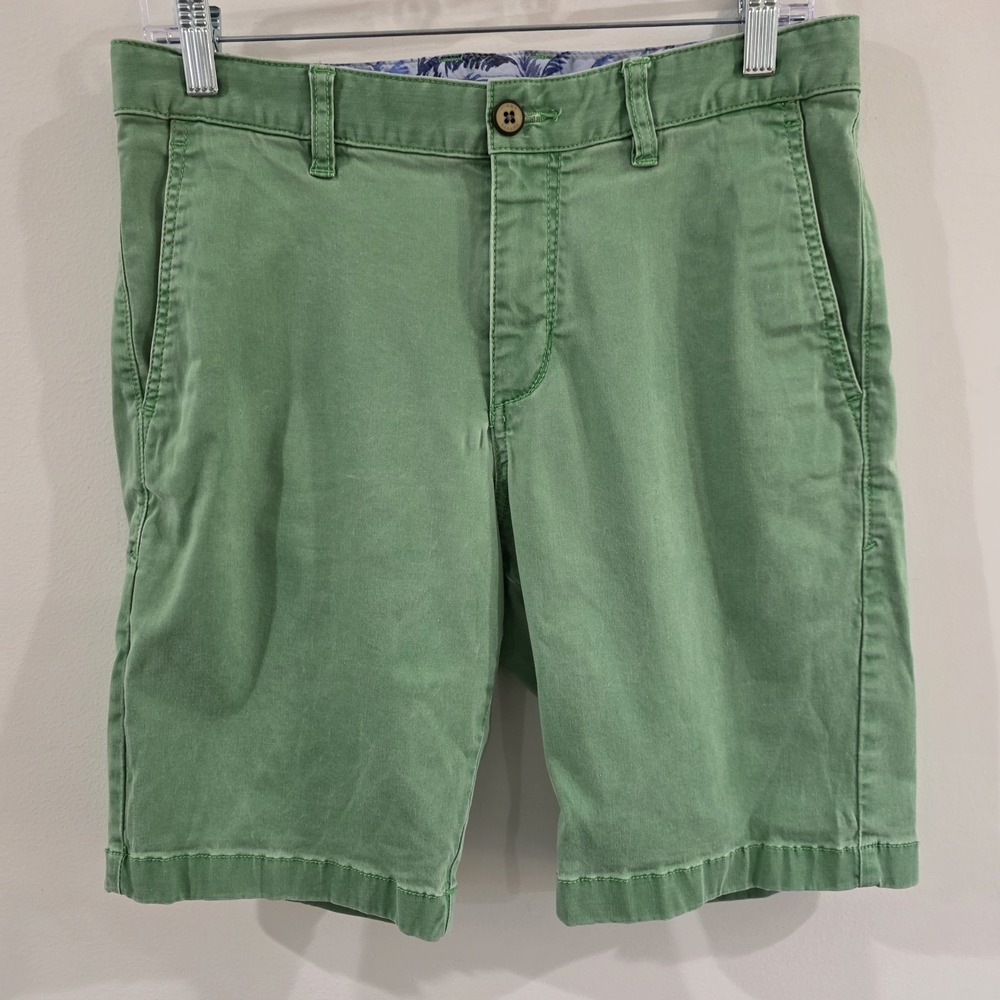 Tommy Bahama Mens Chino Shorts Size 30 Green Beach Summer Colorful